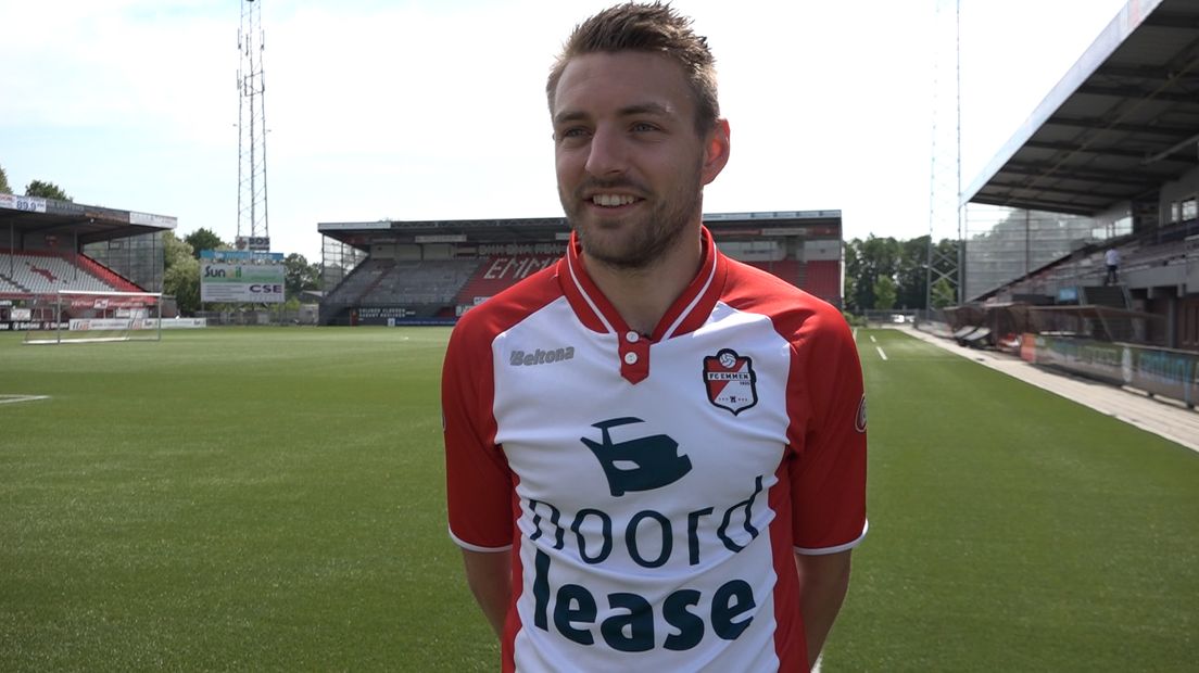 Dankzij de overwinning op VVV-Venlo eindigt Luuk Jans als vijfde met FC Emmen (Rechten: RTV Drenthe)