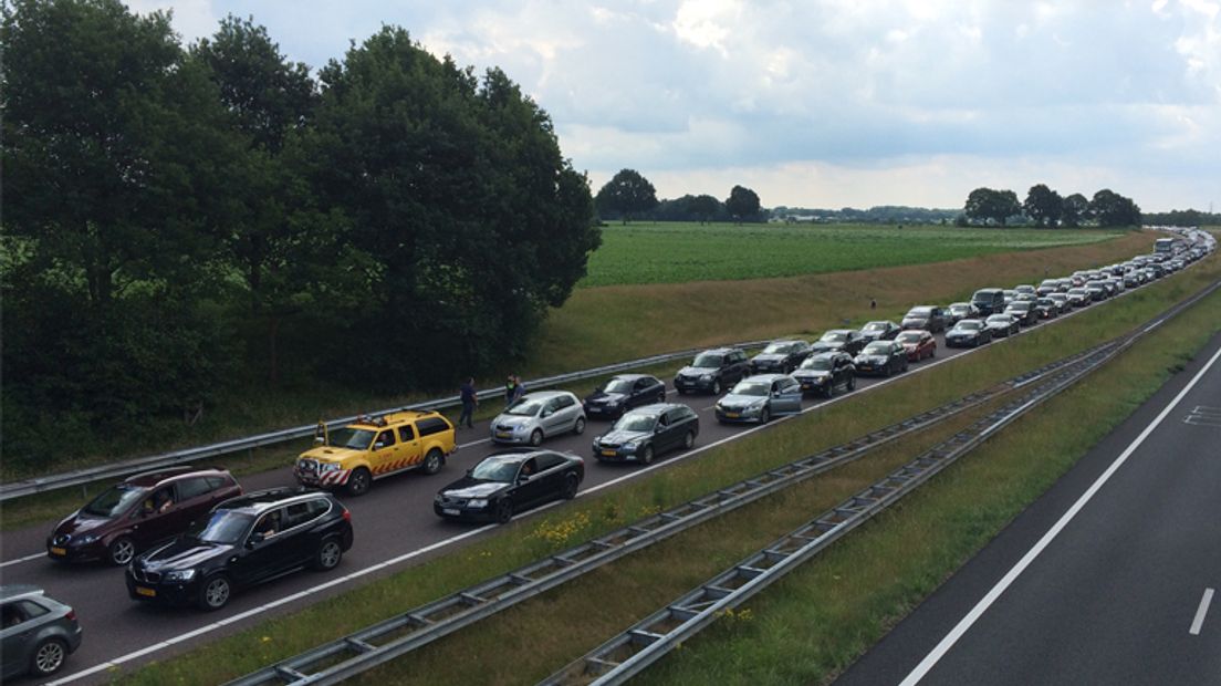 De file na de TT (Rechten: archief RTV Drenthe)