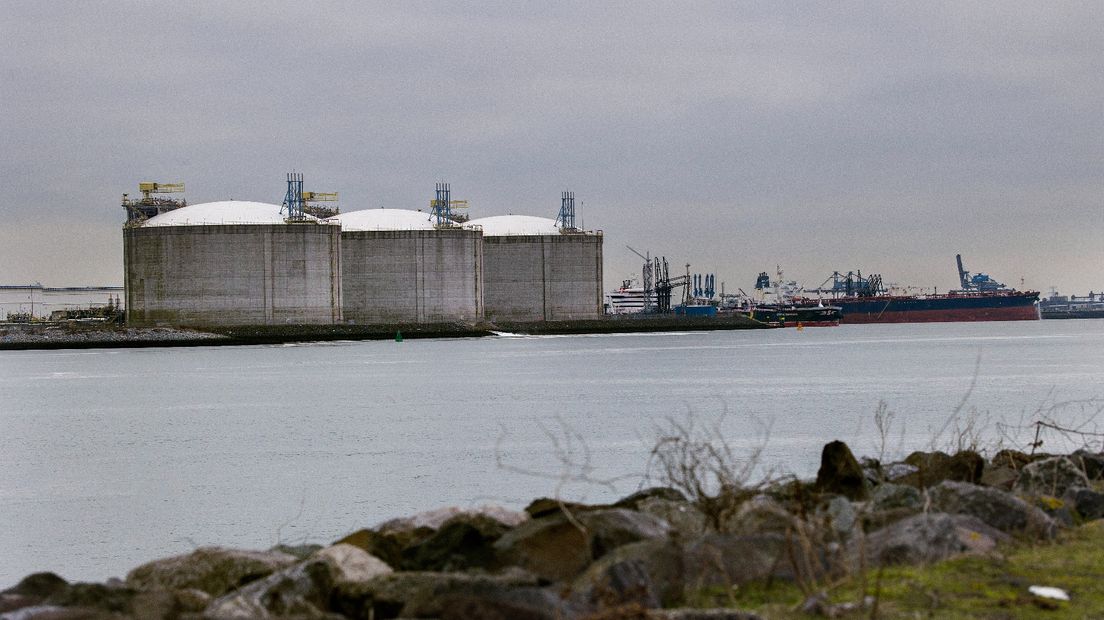 LNG-terminal voor vloeibaar aardgas in Rotterdam