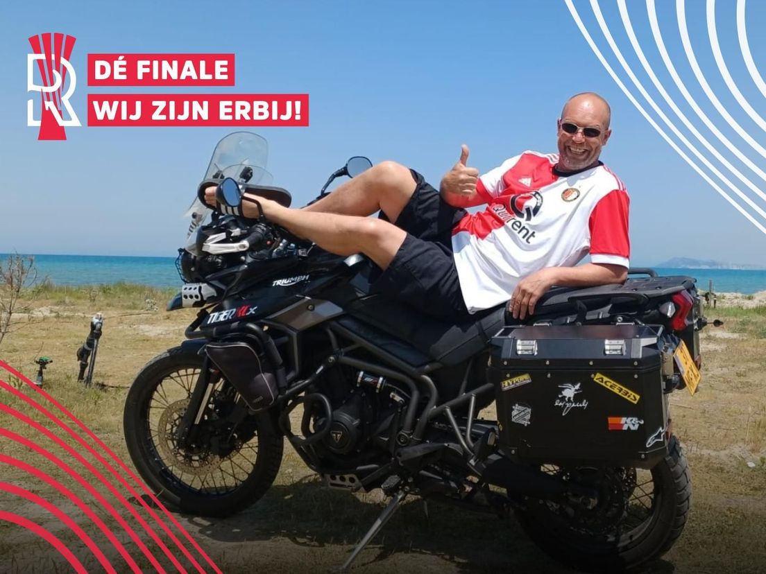 Anton van Kaam reed op zijn tweewieler in vier dagen van Dordrecht naar Tirana