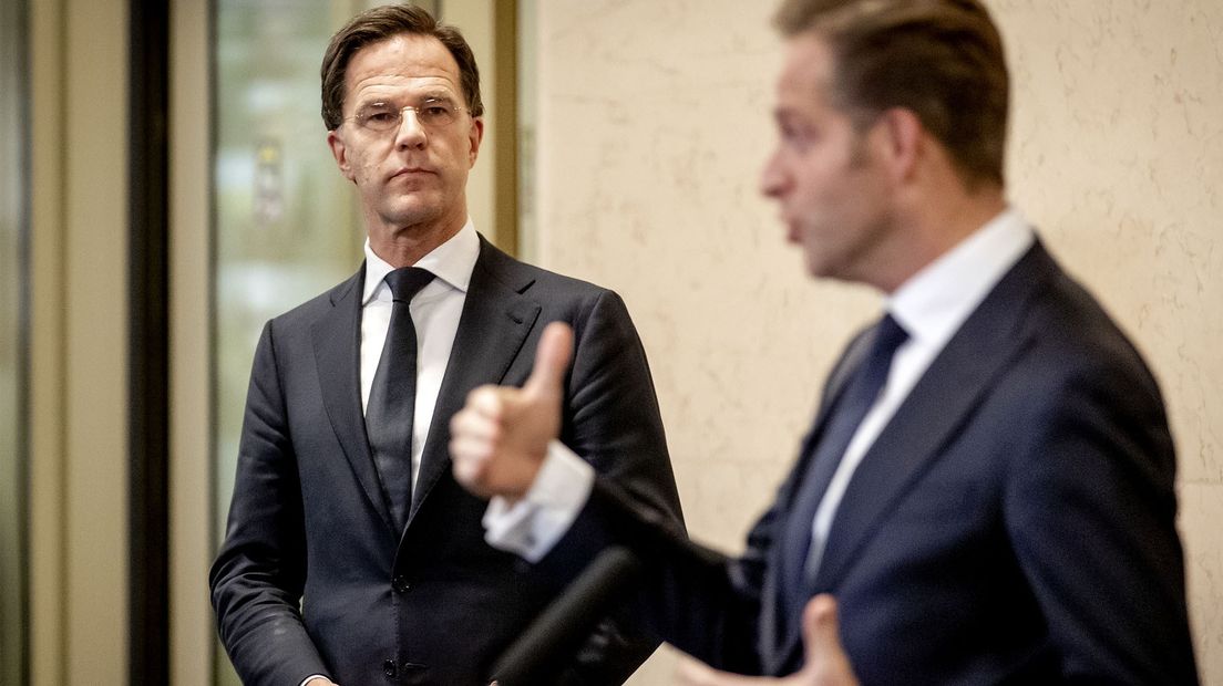 Premier Rutte en minister De Jonge