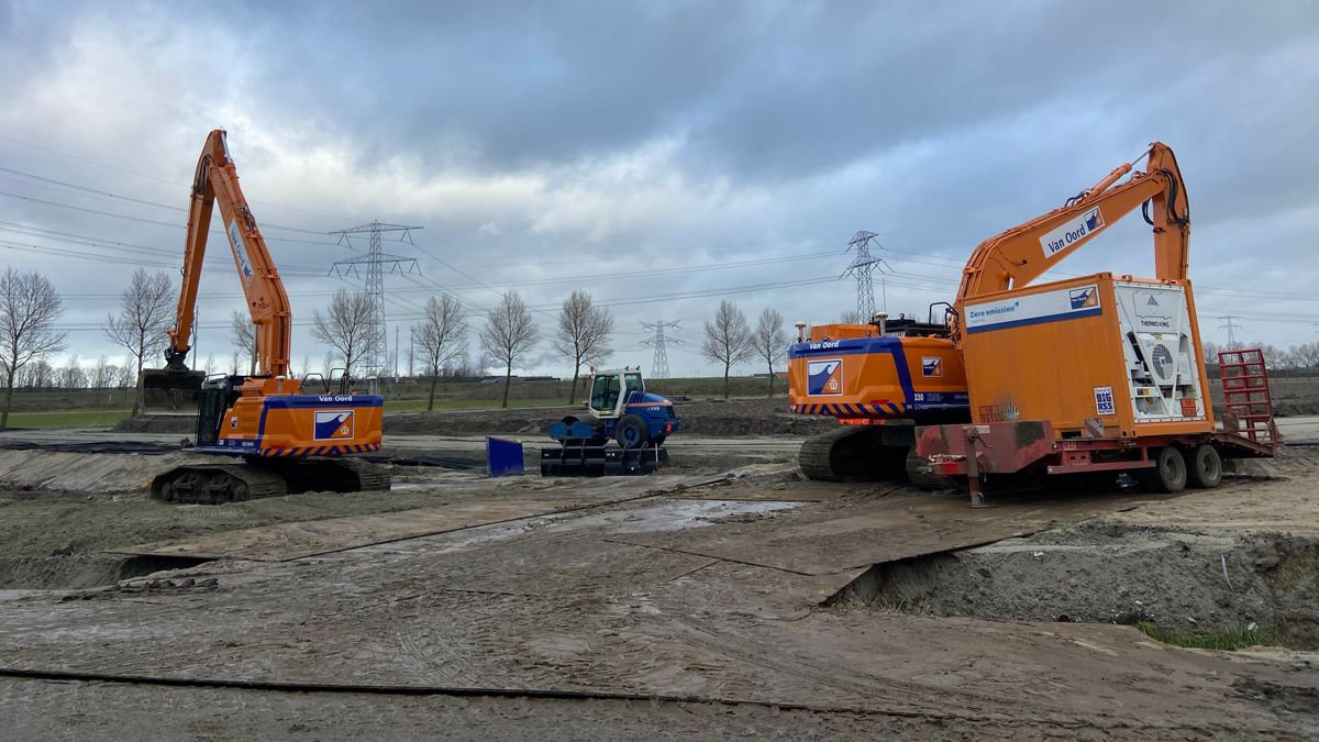 'Ineens was de accu leeg', werken met elektrische machines is nog even wennen