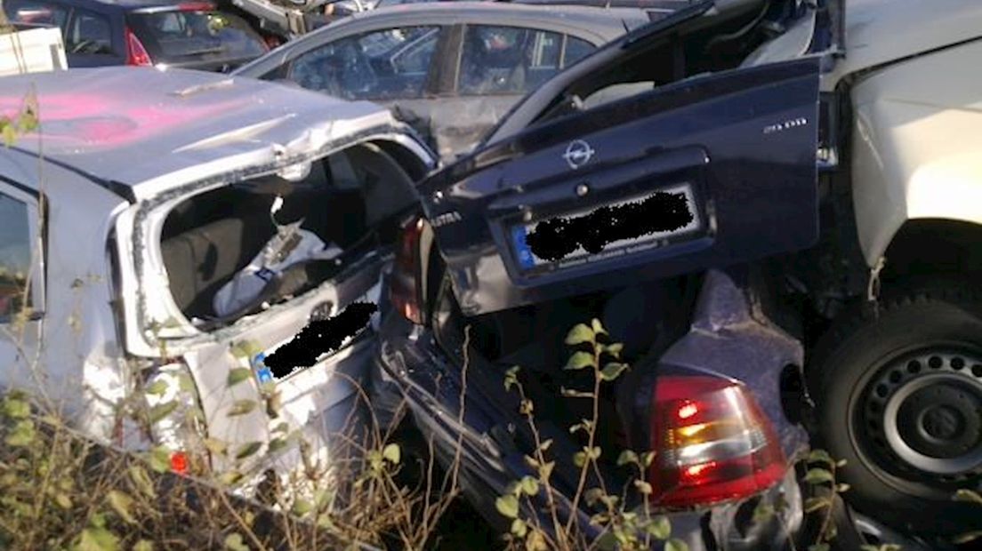 Chaos na kettingbotsing A31