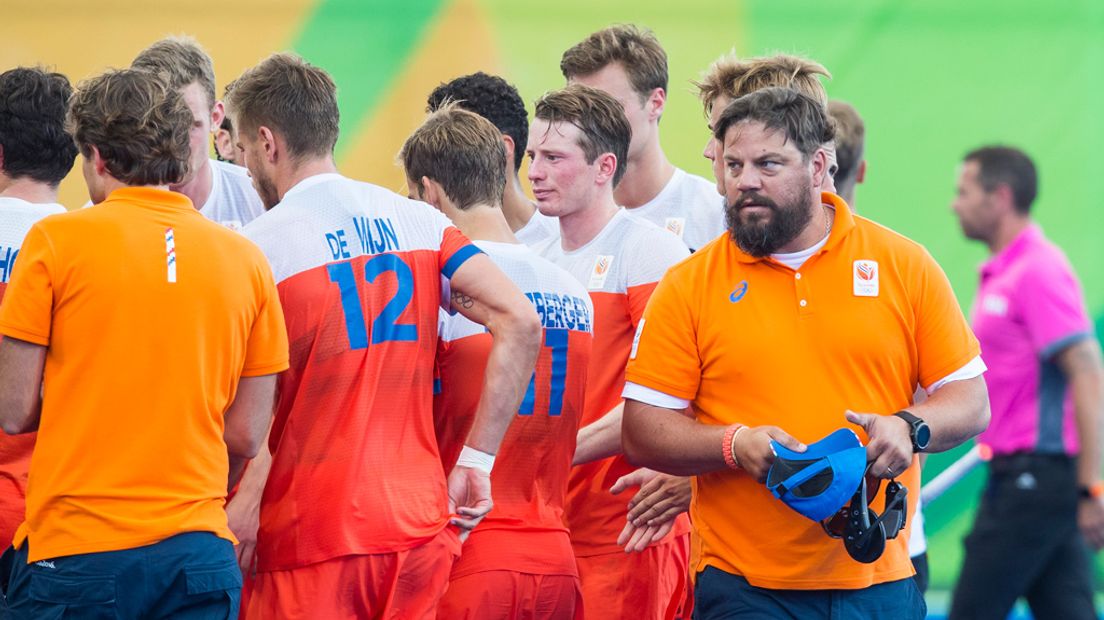 Coach Max Caldas na het duel tegen Duitsland.