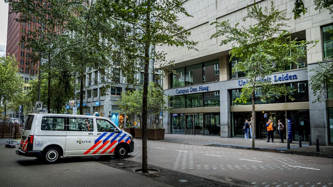 De locatie van de Universiteit Leiden in Den Haag blijft het hele weekend dicht