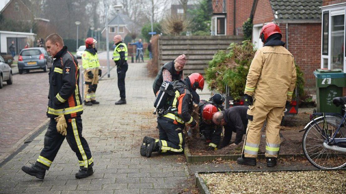 Nadat het gaslek ontstond, werd alles in het werk gesteld om de schade weer te herstellen.