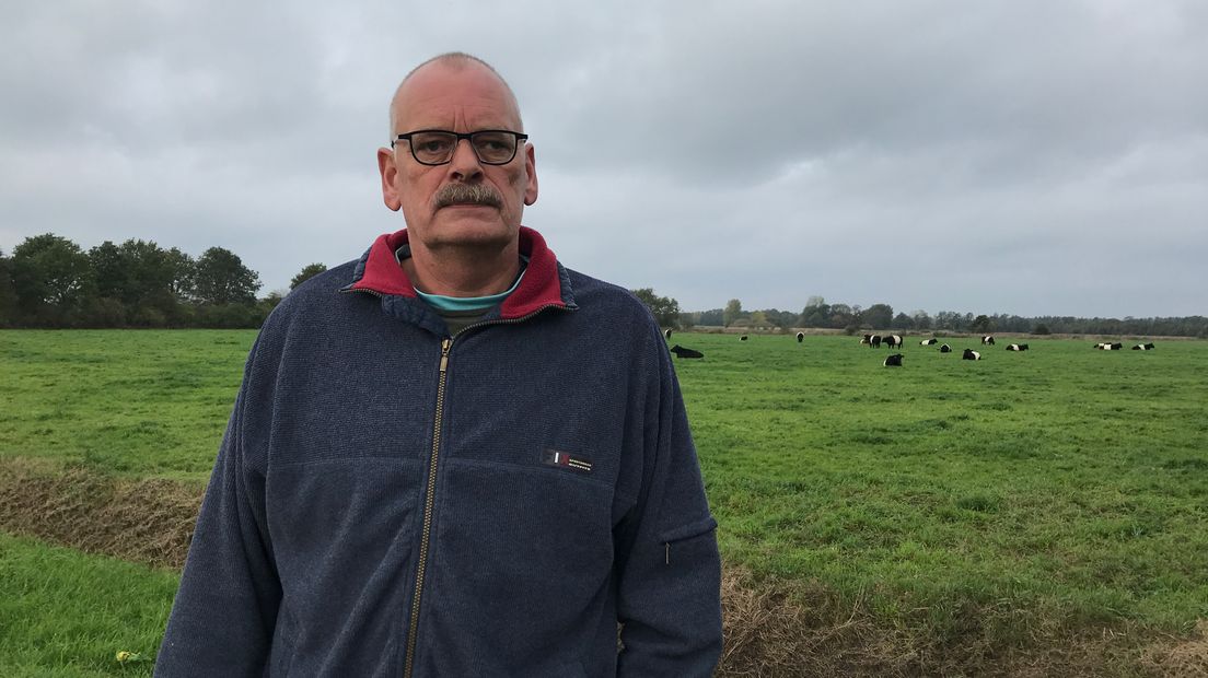 Evert Smeenge van de werkgroep Bezorgde Boeren. (Rechten: RTV Drenthe/Serge Vinkenvleugel)