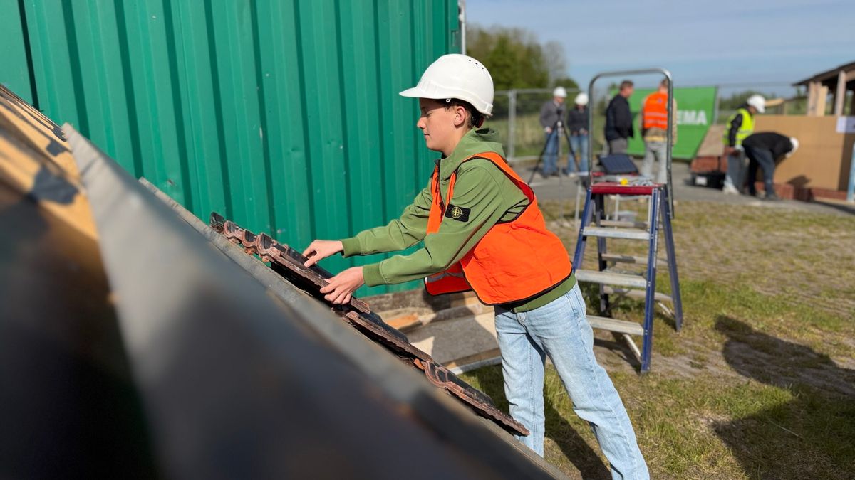 Deze leerlingen zullen Dokkum eens laten zien wat het werken in de bouw betekent