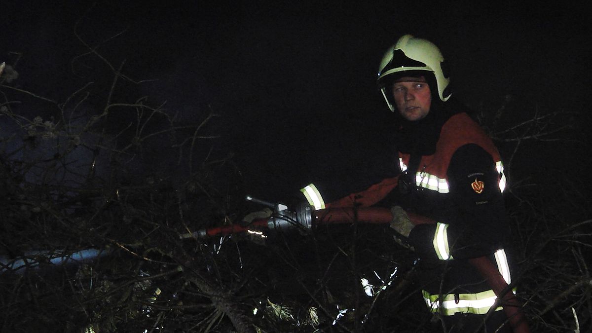 Grote natuurbrand in Nieuw-Dordrecht