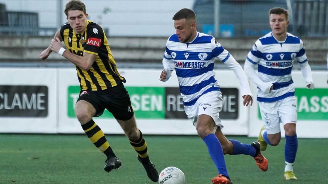 Mark Veenhoven scoorde één keer voor Spakenburg
