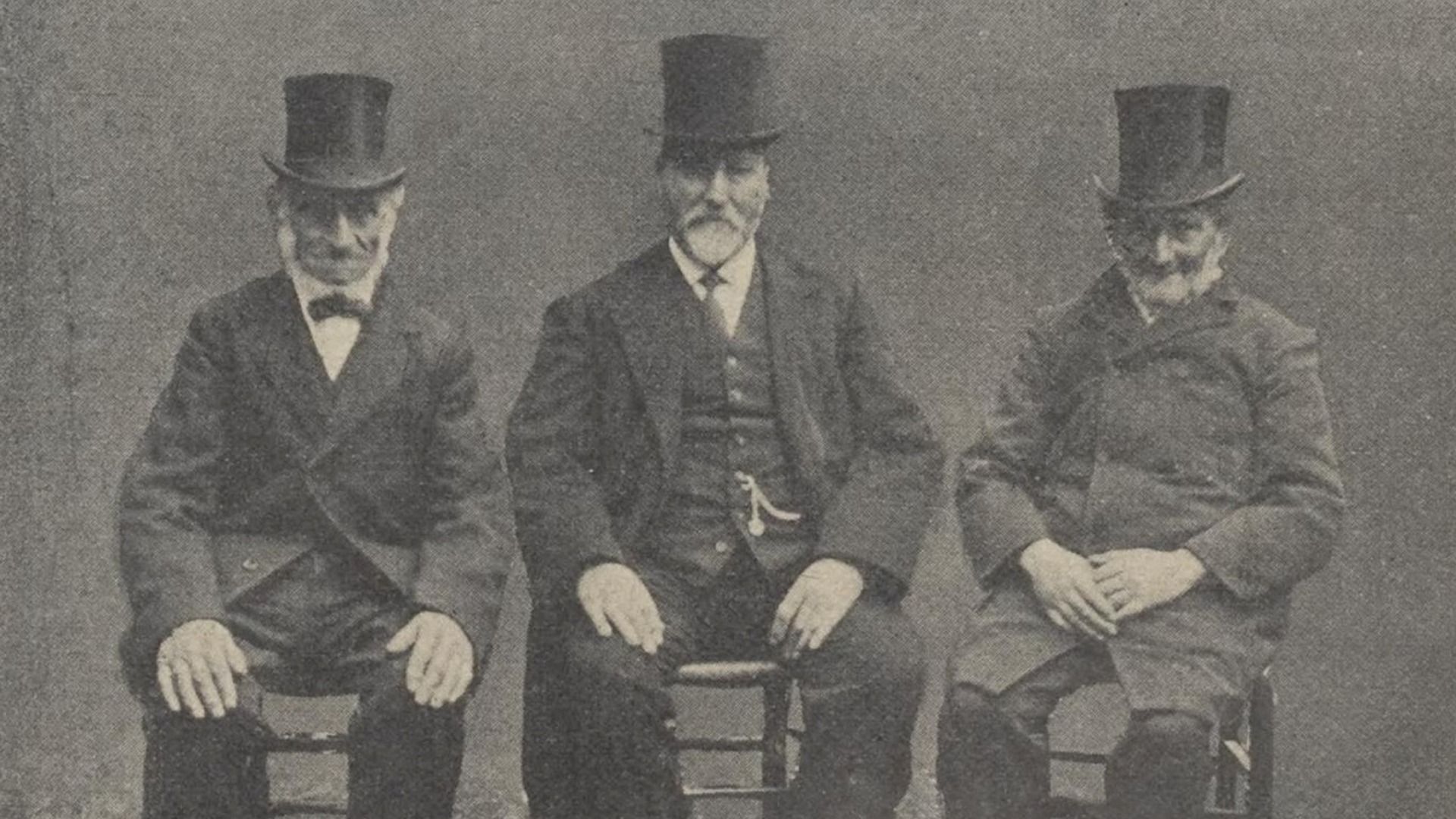 De drie ‘oudste Israëlitische inwoners’ van Harlingen in 1916: J. Wilda (85), J. Blok (75) en J. Pais (79)