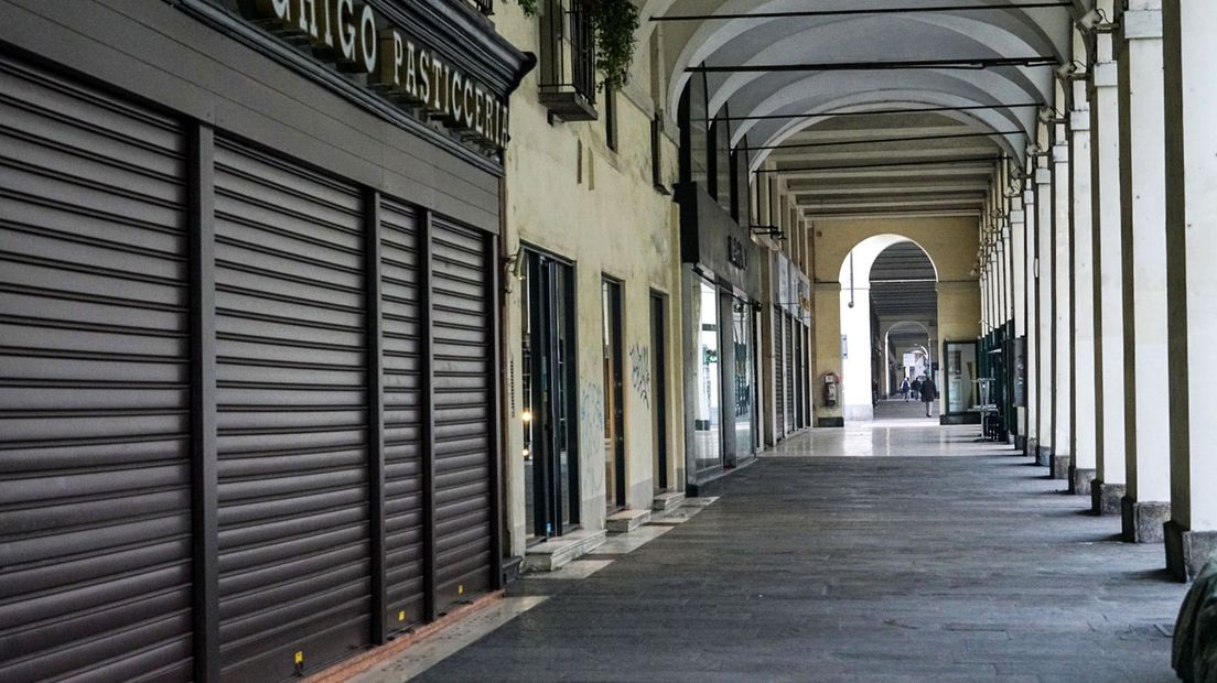 In Italië, zoals hier in Turijn, is al een lockdown