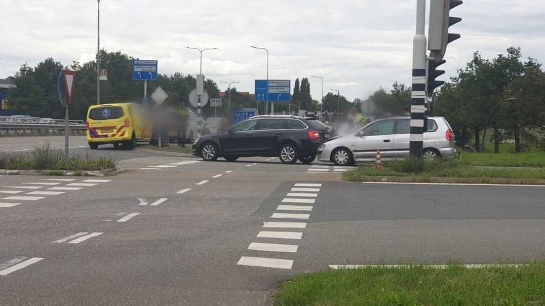 Aanrijding op afslag van A1