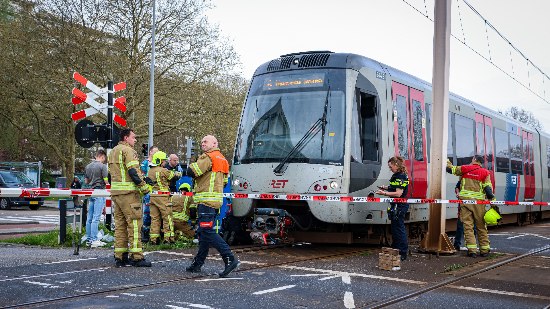 Het slachtoffer is meegenomen naar het ziekenhuis