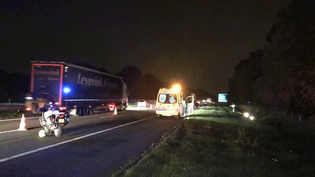 Ongeluk op A1 bij Deurningen