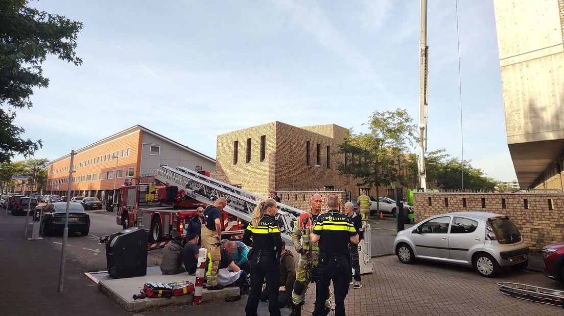 De brandweer wist de mannen te bevrijden.