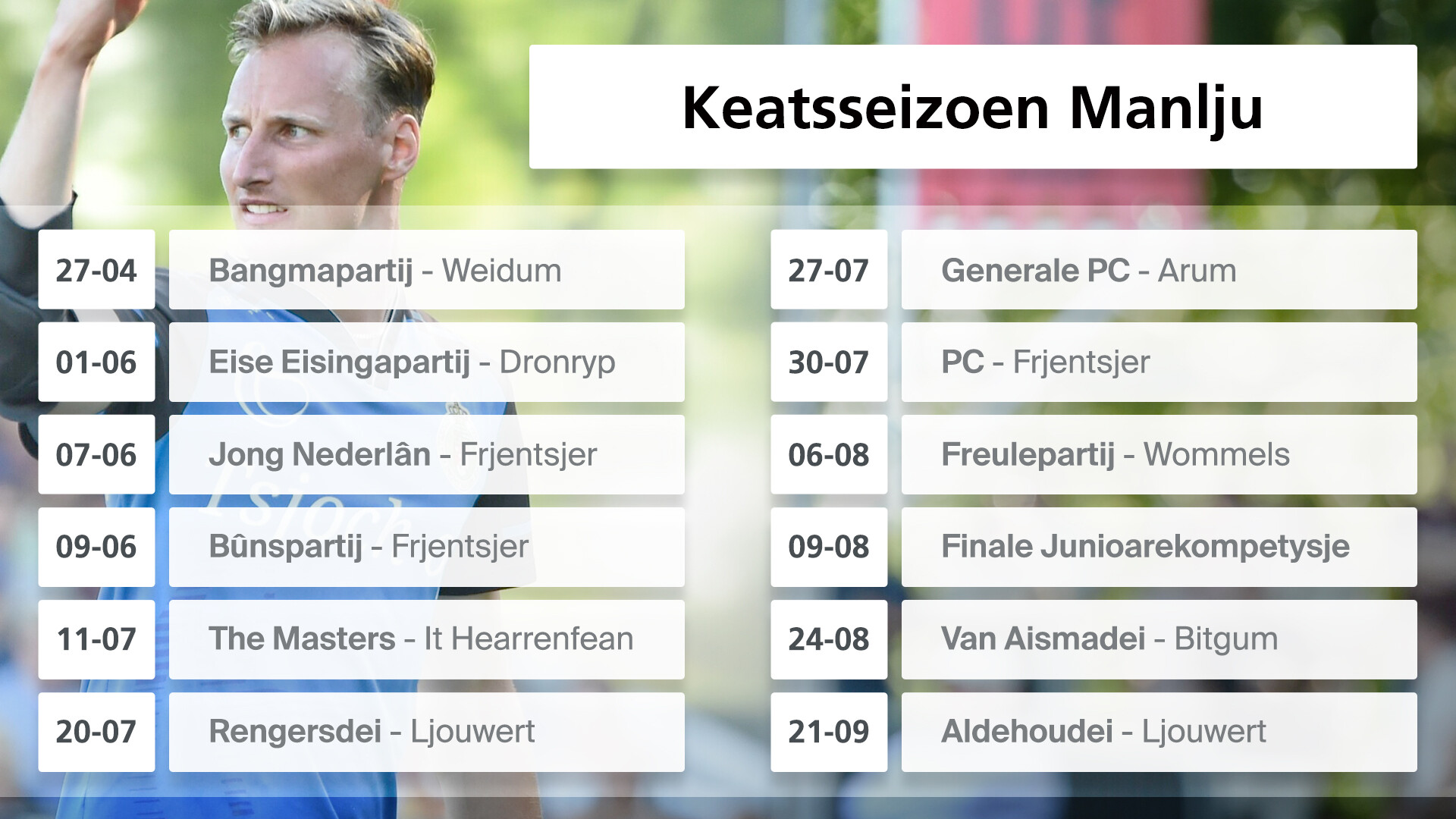 Keatsseizoen manlju 2025