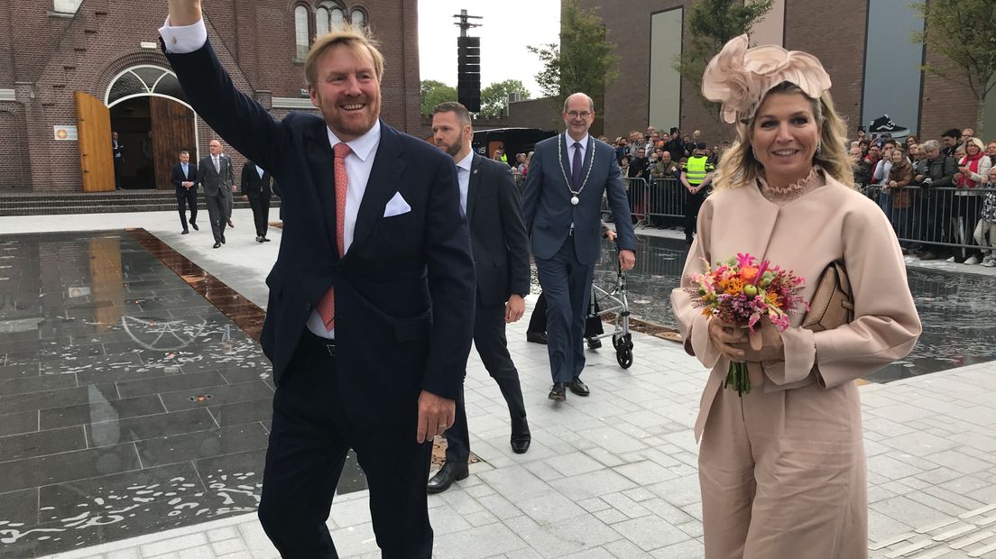 Het koninklijk paar was vandaag in Zuidwest Drenthe voor een bezoek (Rechten: Andries Ophof/RTV Drenthe)