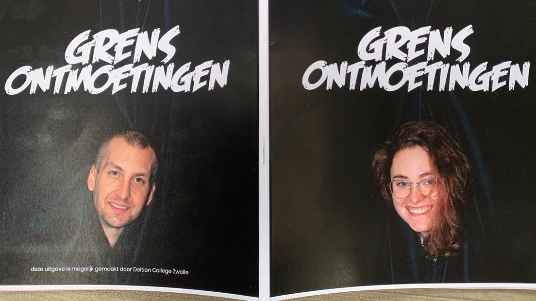 Het glossy magazine 'Grensontmoetingen' van studenten van Deltion Zwolle