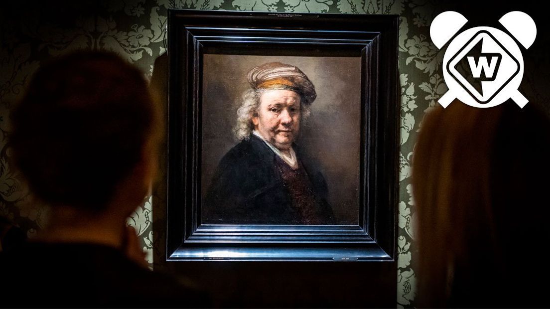 Zelfportret van Rembrandt van Rijn in het Mauritshuis