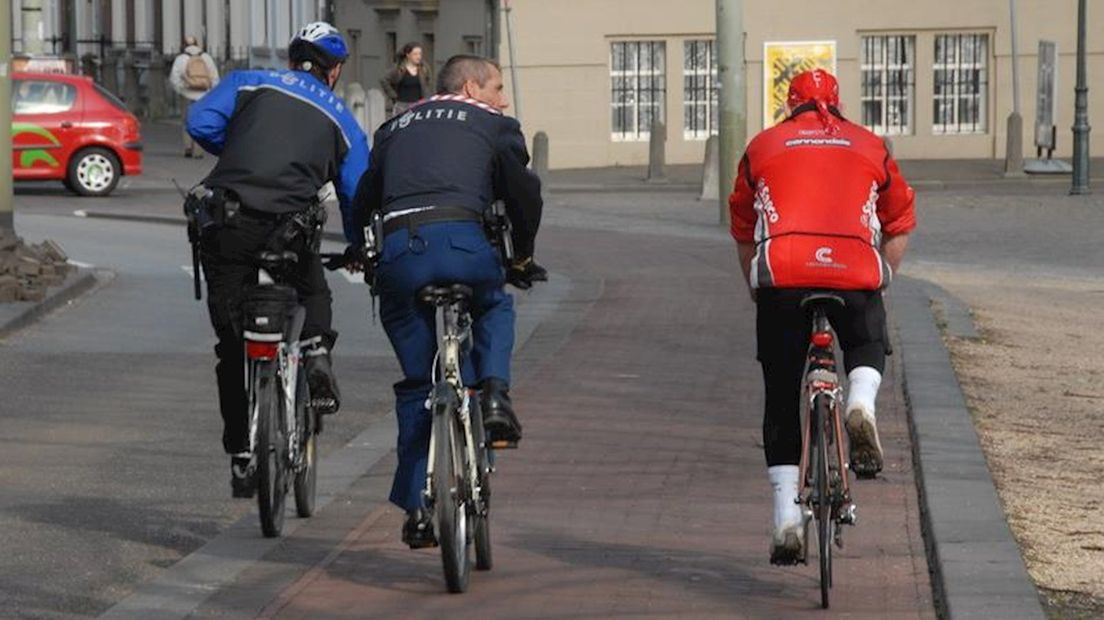 Politie op de fiets