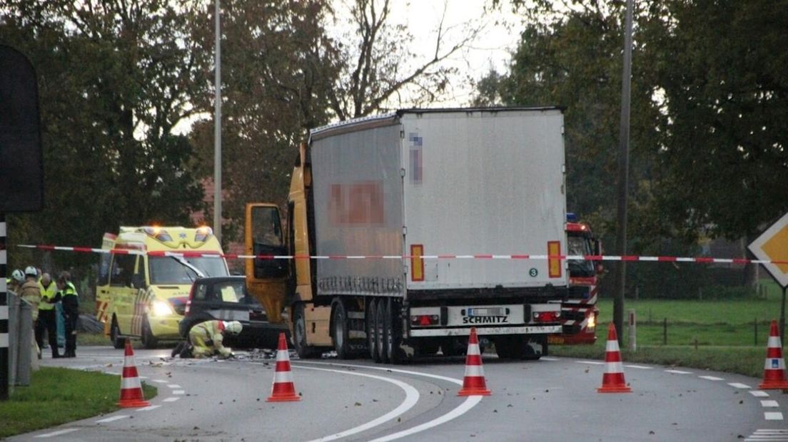 Twee gewonden bij ongeluk op N35 bij Mariënheem