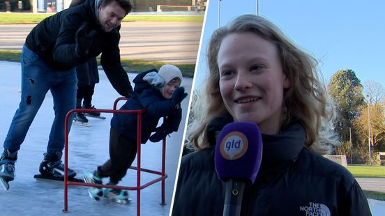 Kerst op natuurijs in Oosterbeek: ‘Dit maak je niet vaak mee’