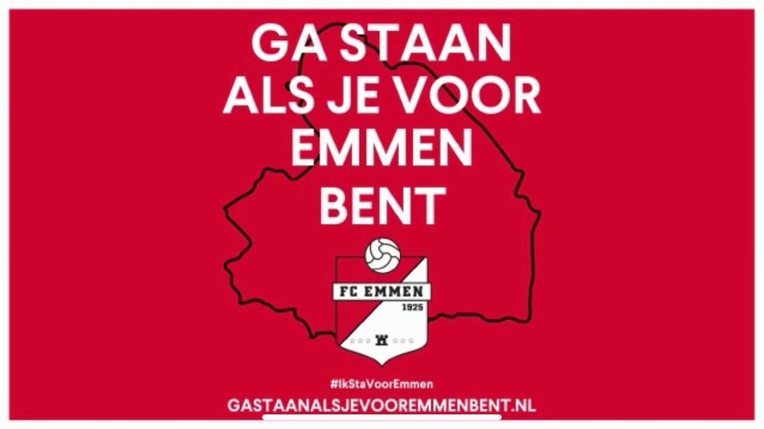 Inzamelingsactie Ga staan als je voor Emmen bent