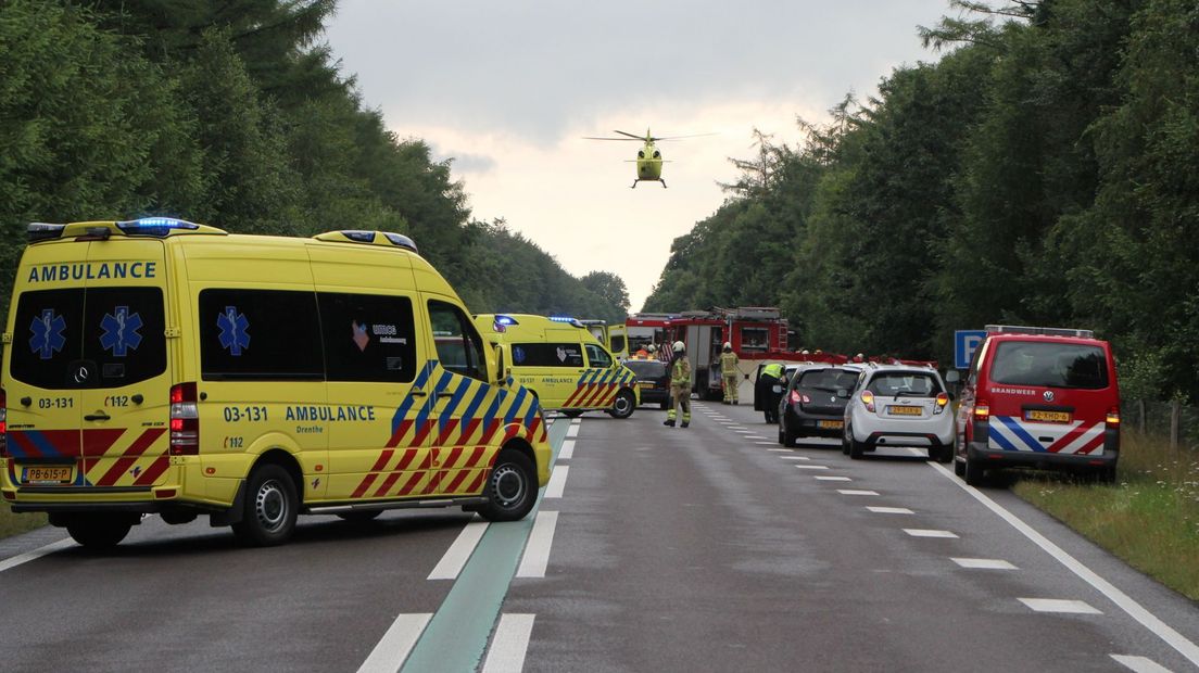 Meerdere gewonden bij ongeval N381