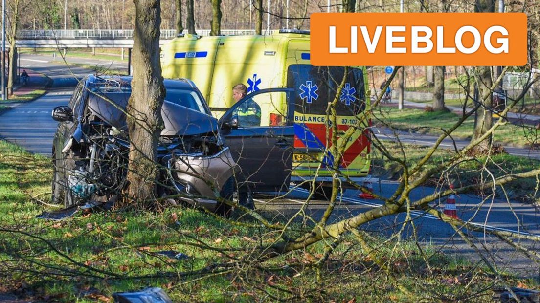 Bij een auto-ongeluk in Arnhem is een gewonde gevallen