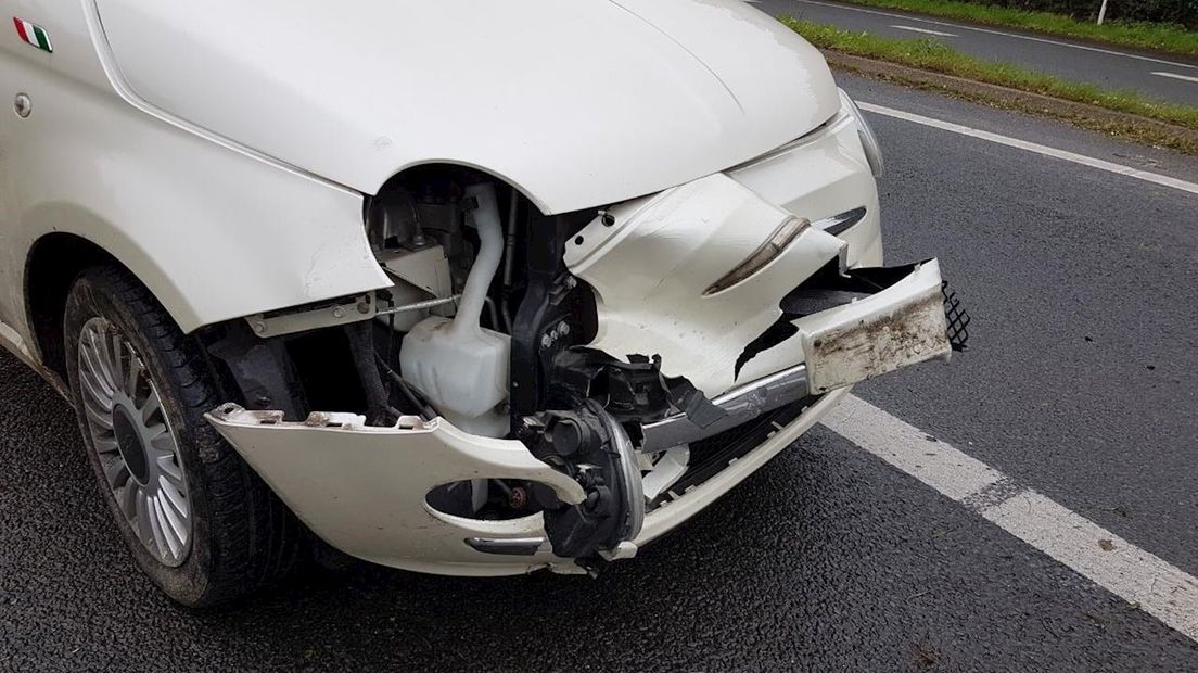 Ongeluk op afrit A1