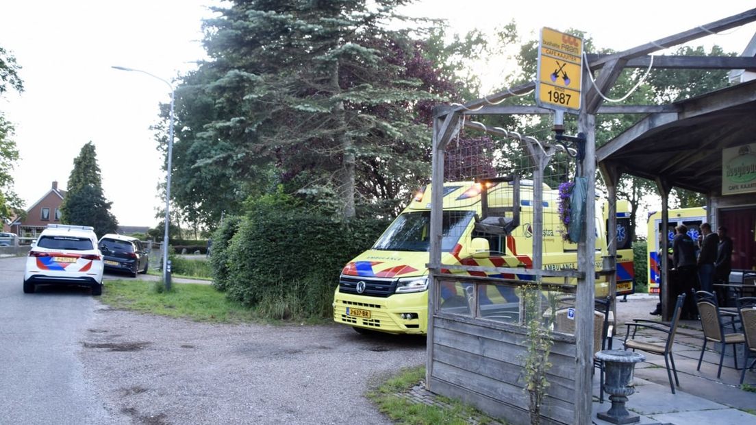 Hulpdiensten ter plaatse in Zevenhuizen