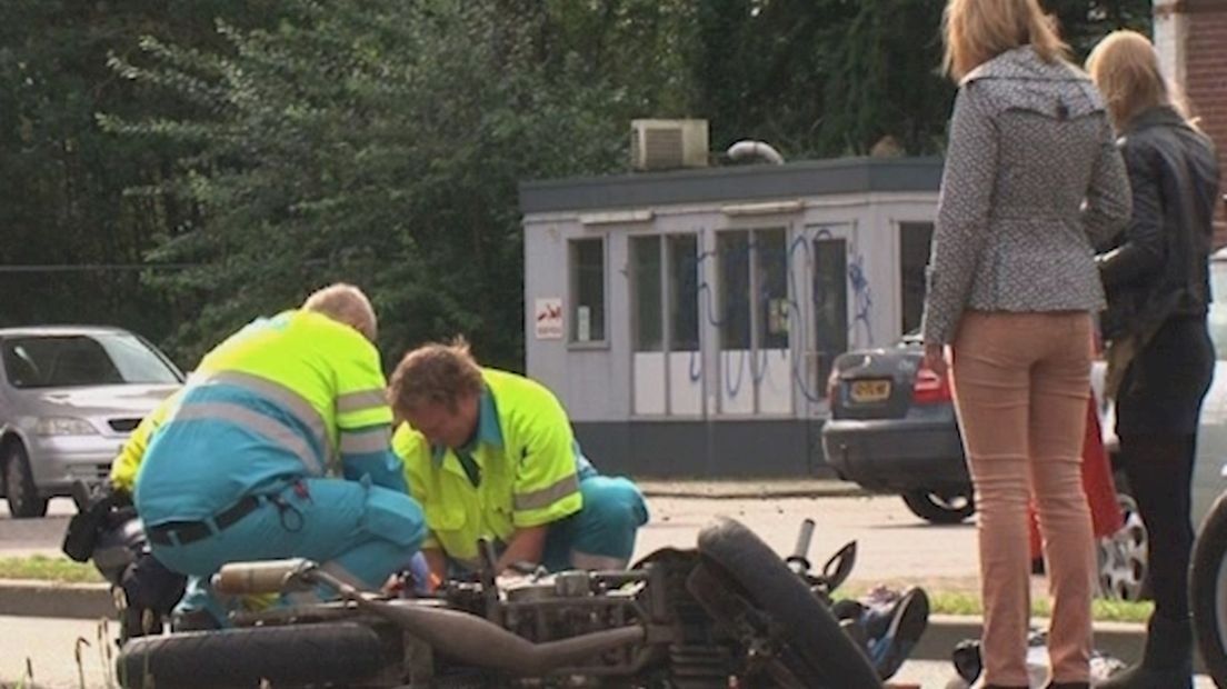 Bromfietser gewond na ongeval
