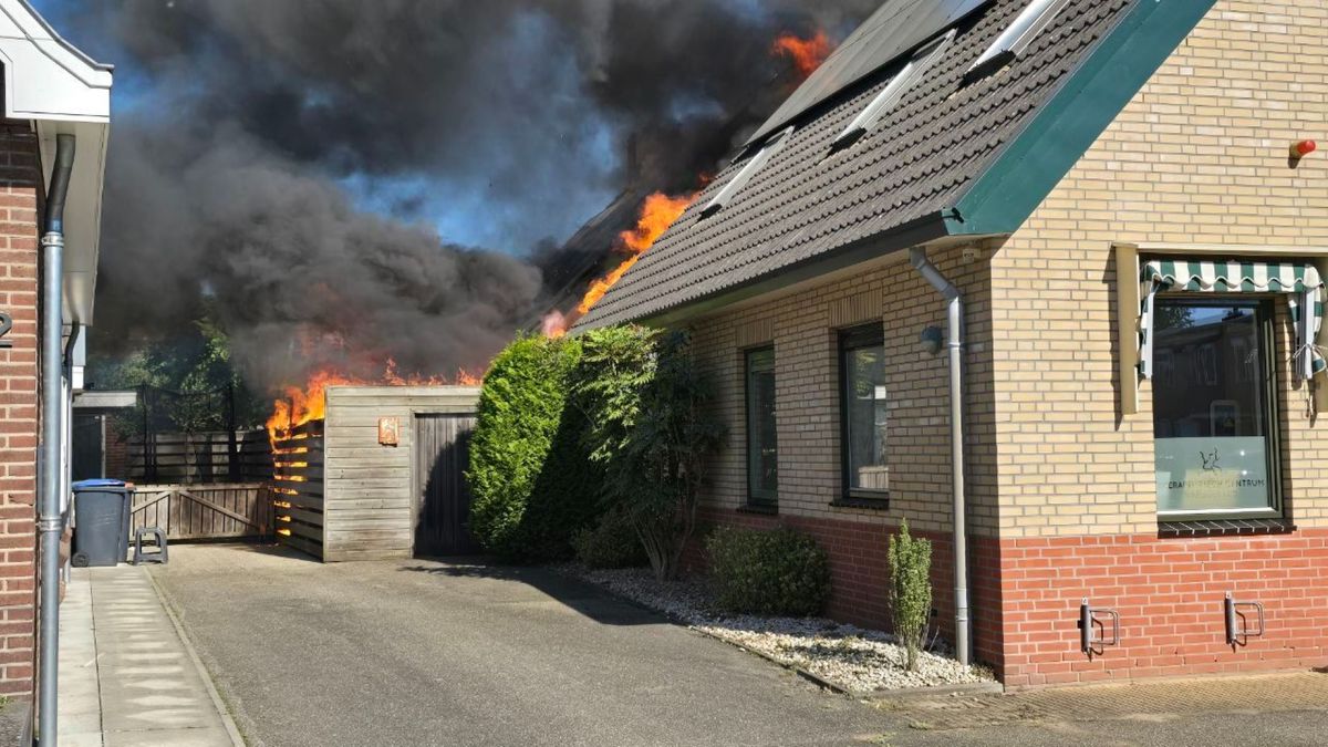 Brand bij therapeutisch centrum zorgt voor gitzwarte rook