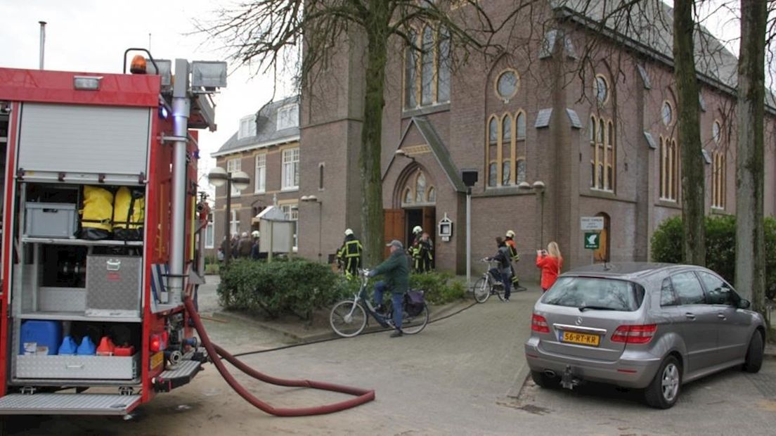 Brand Gerardus Majella kerk in Overdinkel