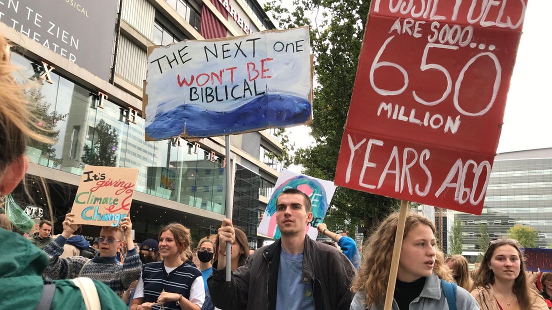 Klimaatprotest in Utrecht.