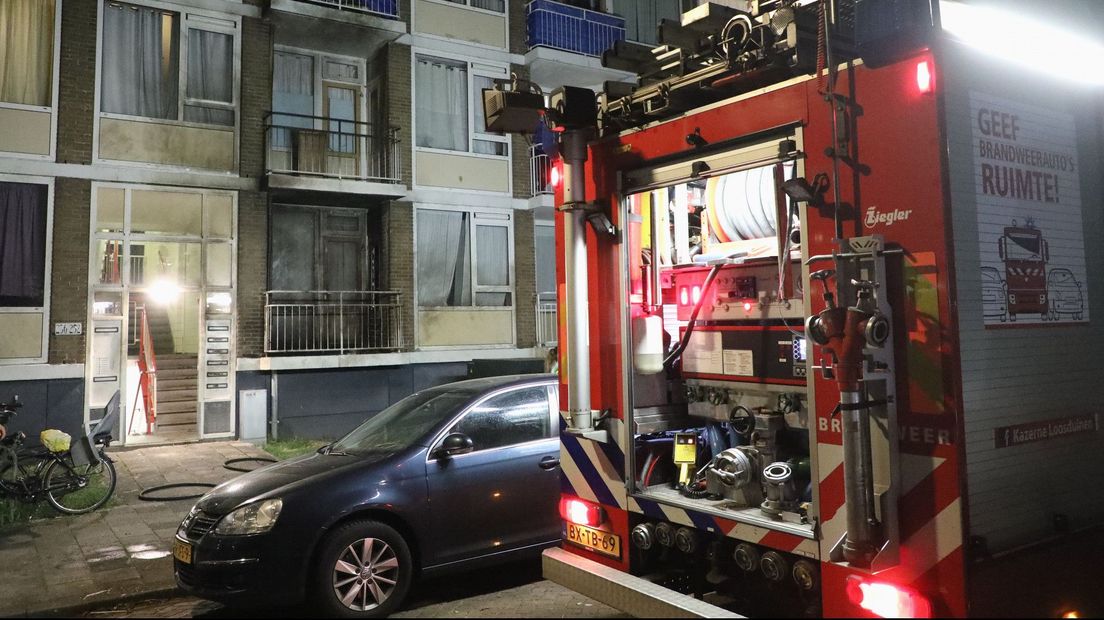 De explosie vond midden in de nacht plaats op het balkon