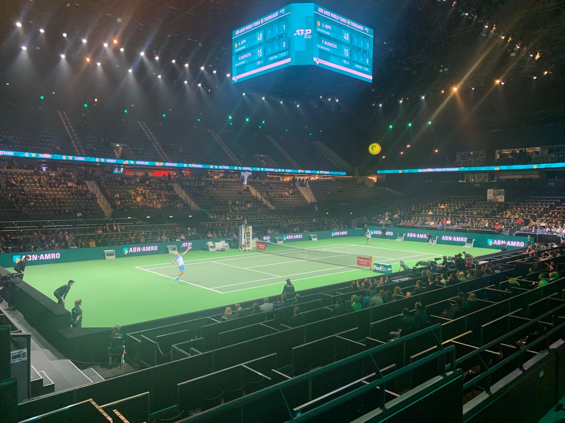 Andreas Seppi in actie tegen Peter Gojowczyk