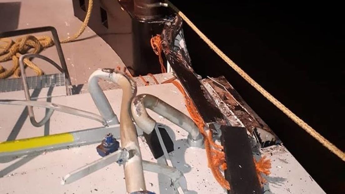 Schade na aanvaring op Oosterschelde