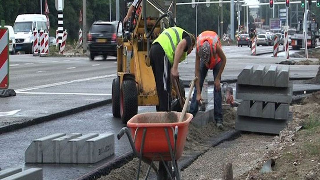 Wegwerkers slecht beveiligd