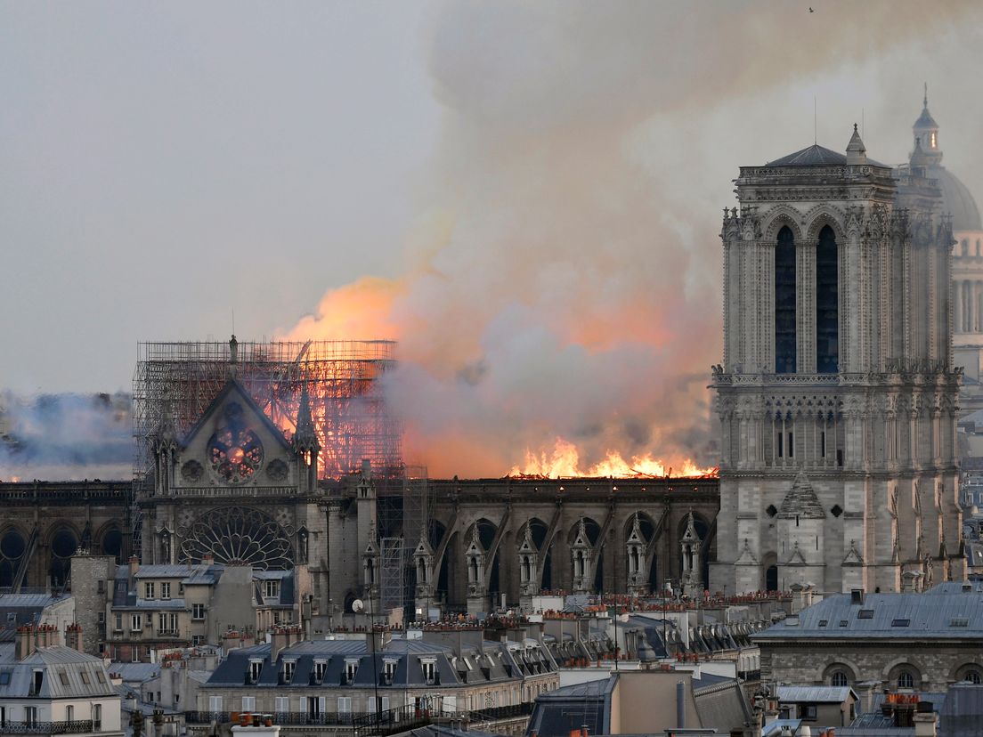 Notre Dame in brand, 15 april 2019.