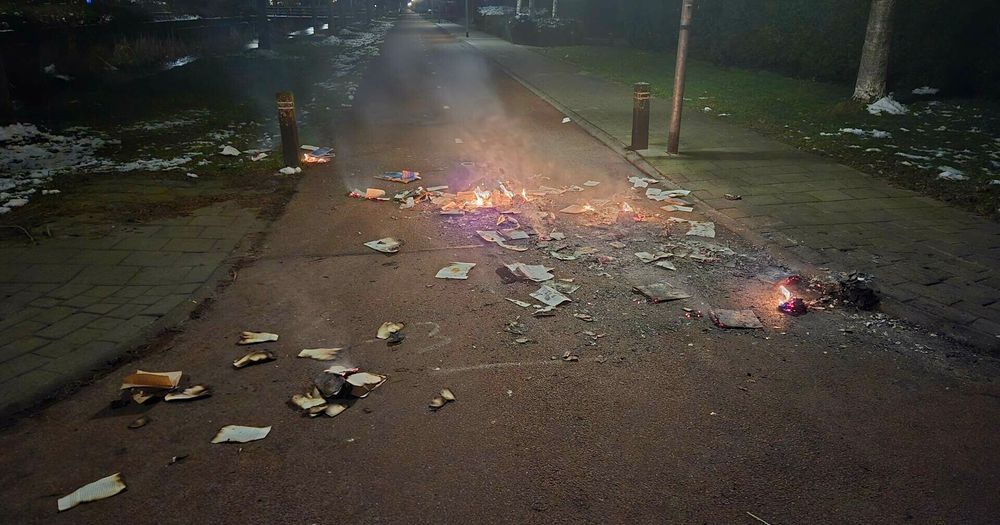 Boeken uit straatbieb in brand gestoken in Assen - RTV Drenthe