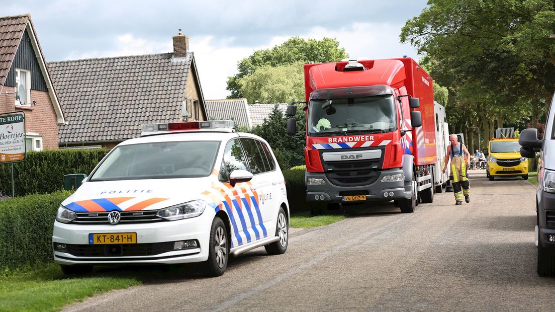 Brandweer zet vergaderwagen neer