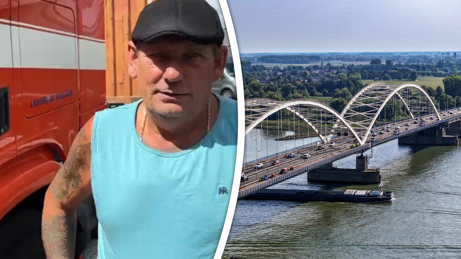 Vrachtwagenchauffeur Ben uit Rotterdam is de afsluiting nu al, na enkele dagen, flink zat.