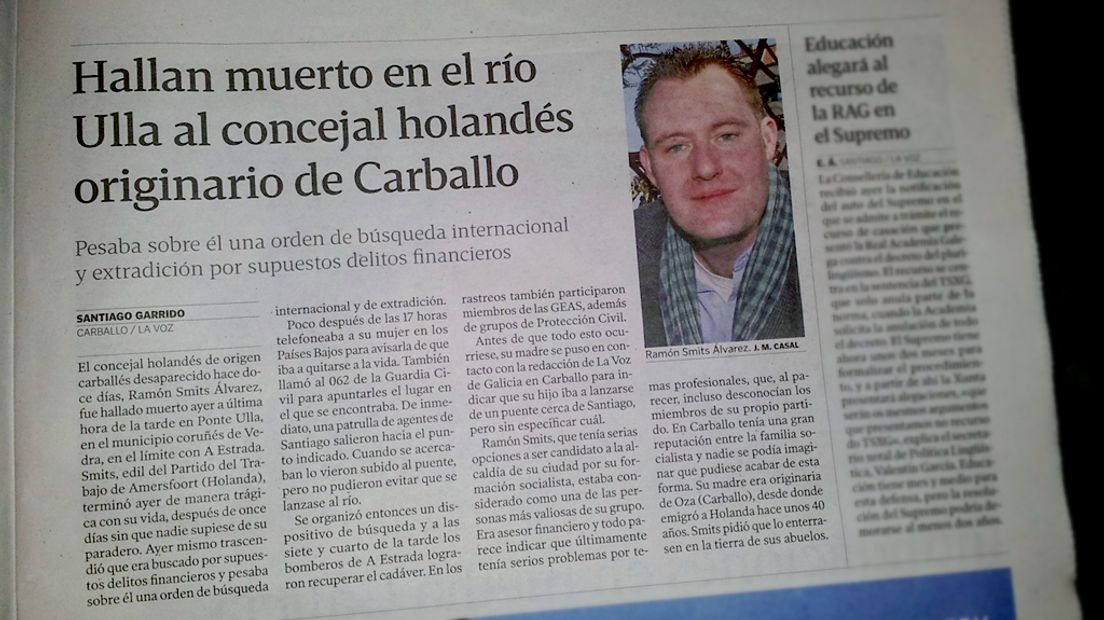 La Voz de Galicia meldt het overlijden van Ramón Smits Alvarez.