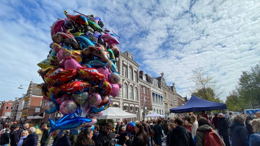 Volle bak in de staten van het stadscentrum