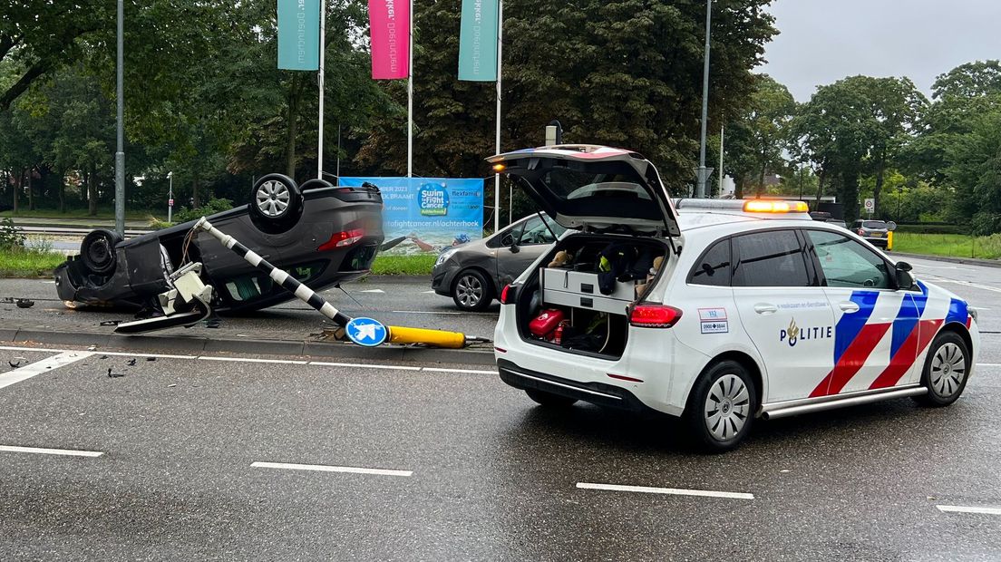 Er raakte niemand gewond bij het ongeluk.