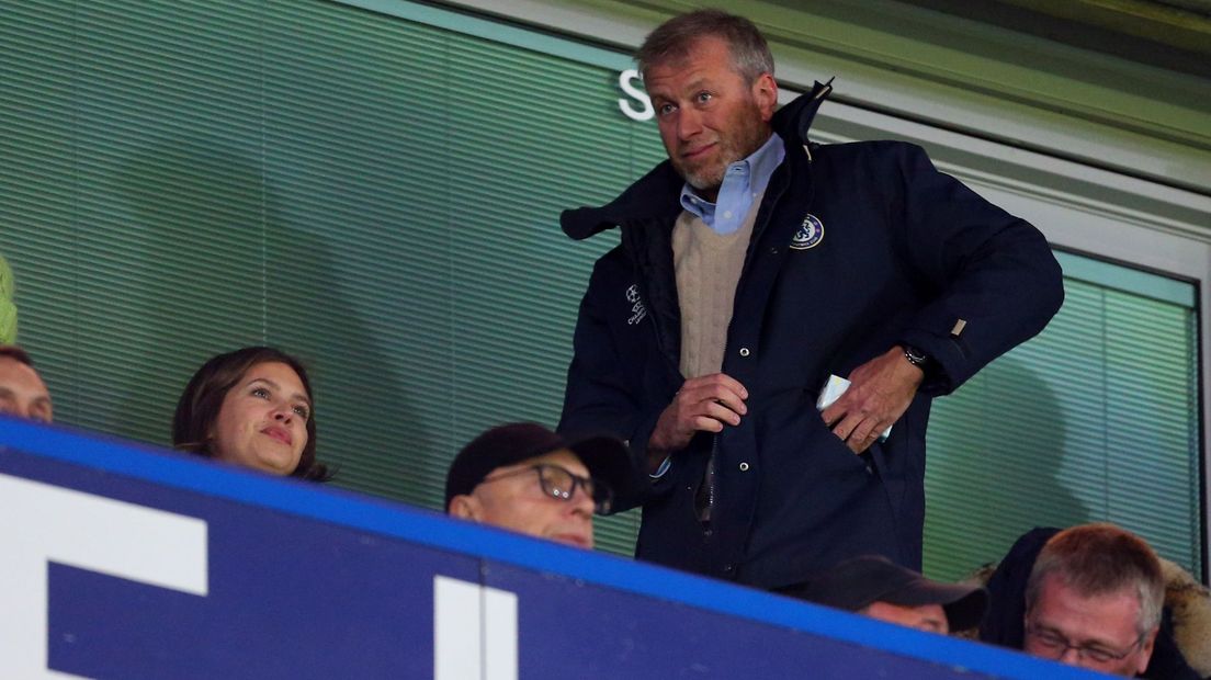 Abramovitsj in betere tijden als eigenaar van Chelsea in Londen