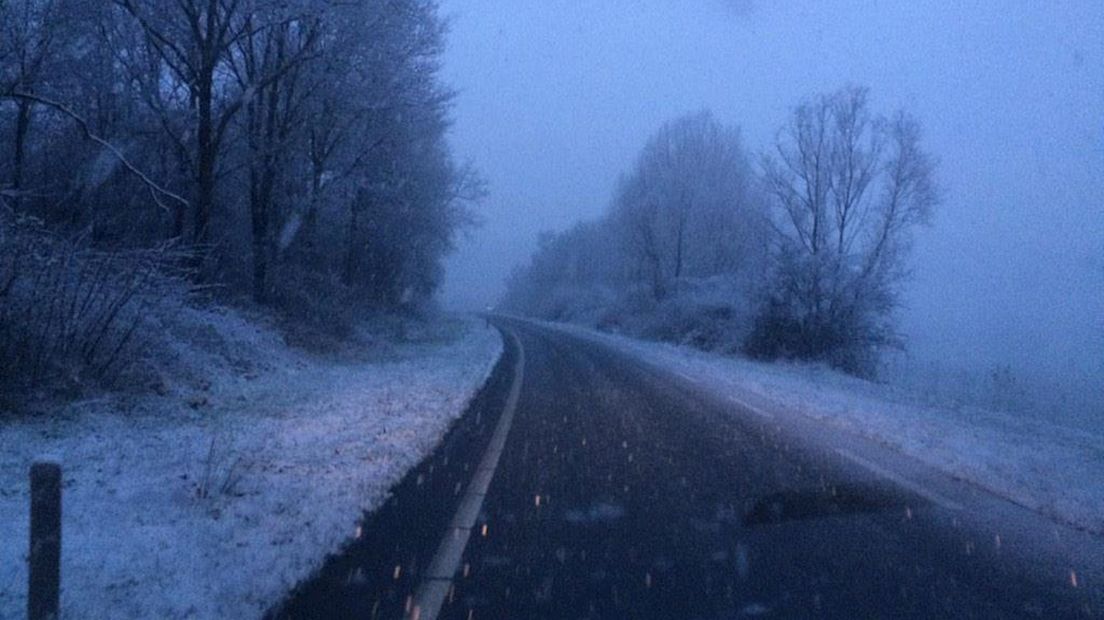 Sneeuw in Overijssel