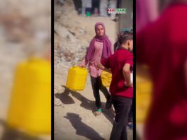 Distributie van schoon drinkwater in Gaza met donaties van Fairtrade Palestine uit Rotterdam